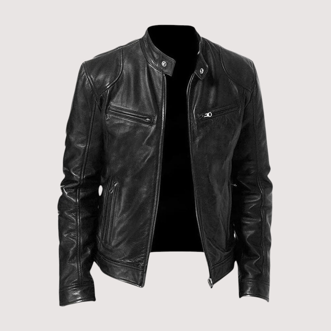 Marc™ Chaqueta de cuero para hombre.