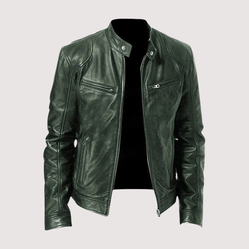 Marc™ Chaqueta de cuero para hombre.